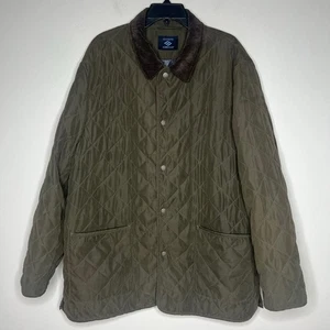 Abrigo de Granero Joseph Abbound XXL Acolchado Para Hombre Chaqueta Verde Oliva Cuello Pana  - Imagen 1 de 14