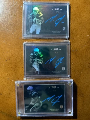 Melvin Gordon rookie card - Topps Diamond, /5 x3 - Image 1 of 2