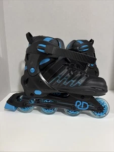 Roller Derby Custom Adult In-line Skates - Blue/Black 9-12 New Box Is Damaged - Picture 1 of 4