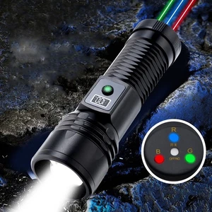 H6 White Laser Flashlight &Blue Laser Pointer Green Laser Pen Red Lazer Beam - Picture 1 of 13