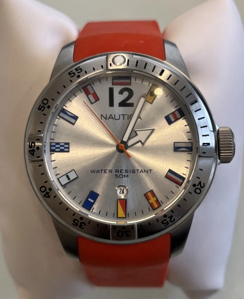 Reloj de silicona naranja Nautica Foto 1 de 1