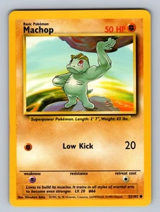 Machop 052/102 Common Base Set LP - NM Pokemon TCG - Picture 1 of 2
