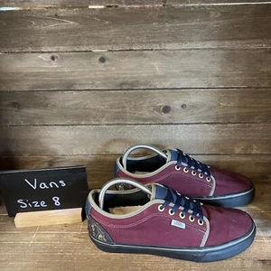 Para Hombres Vans Nativo Americano Tribal Rojo Zapatos de Skate Tenis Talla 8 M Usado en Excelente Condición - Imagen 1 de 6