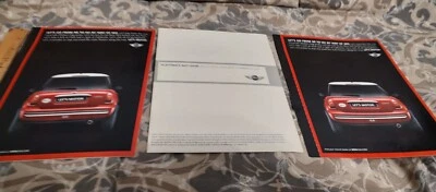 Mini Cooper Manufactuer Promo para Car Show 2002 Vintage RARO HTF 3 Peças - Imagem 1 de 4