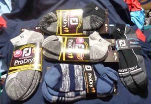 FootJoy ProDry Performance Calze da Golf Uomo Taglia 7-12 Varietà (12 Paia) NUOVE - Foto 1 di 1