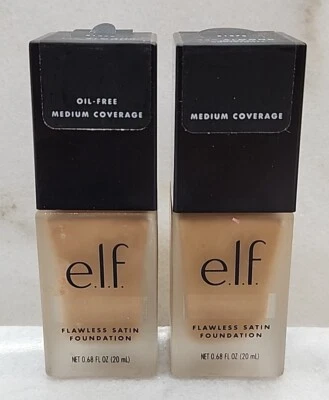 2 - e.l.f. Flawless Satin Finish Foundation #81378 Almond, neutral Under Tones.. - Image 1 of 4