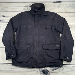 Diesel Industry Men’s Military Utility Jacket Multi-Pockets Dark Navy Size M - Picture 1 of 18