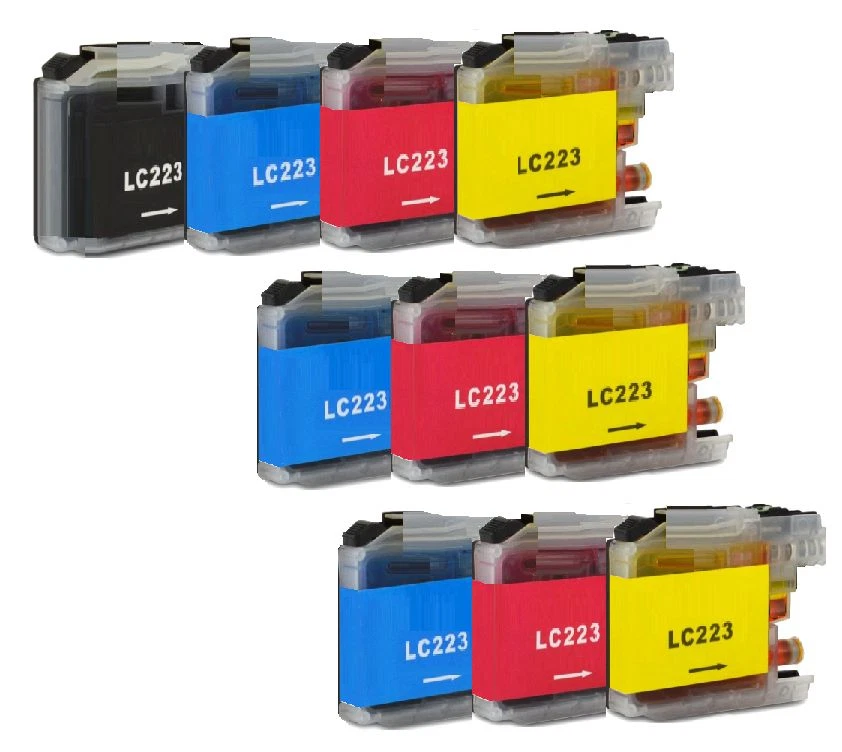 10 TINTEN PATRONEN für BROTHER LC223 DCP-J4120DW MFC-J4420DW J4625DW J5320DW - Bild 1 von 1