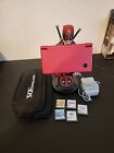 Nintendo DSi Red Console Charger, Stylus, Games And Case Free Ship TWL-001