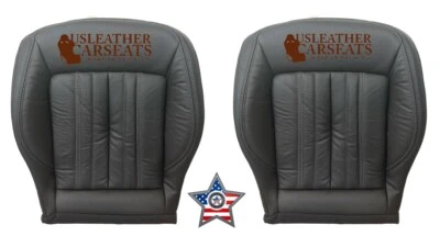 2017-2021 For Audi Q5, SQ5 Driver & Passenger Bottom Leather Seat Cover Black - Image 1 of 4