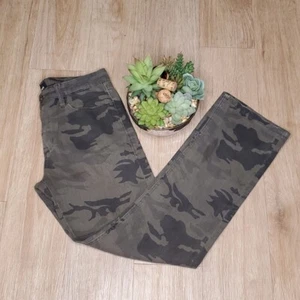 Hudson Kids 14 Barbara Camo Jeans Camouflage Mid Rise Straight Ankle Cotton Boho - Picture 1 of 9