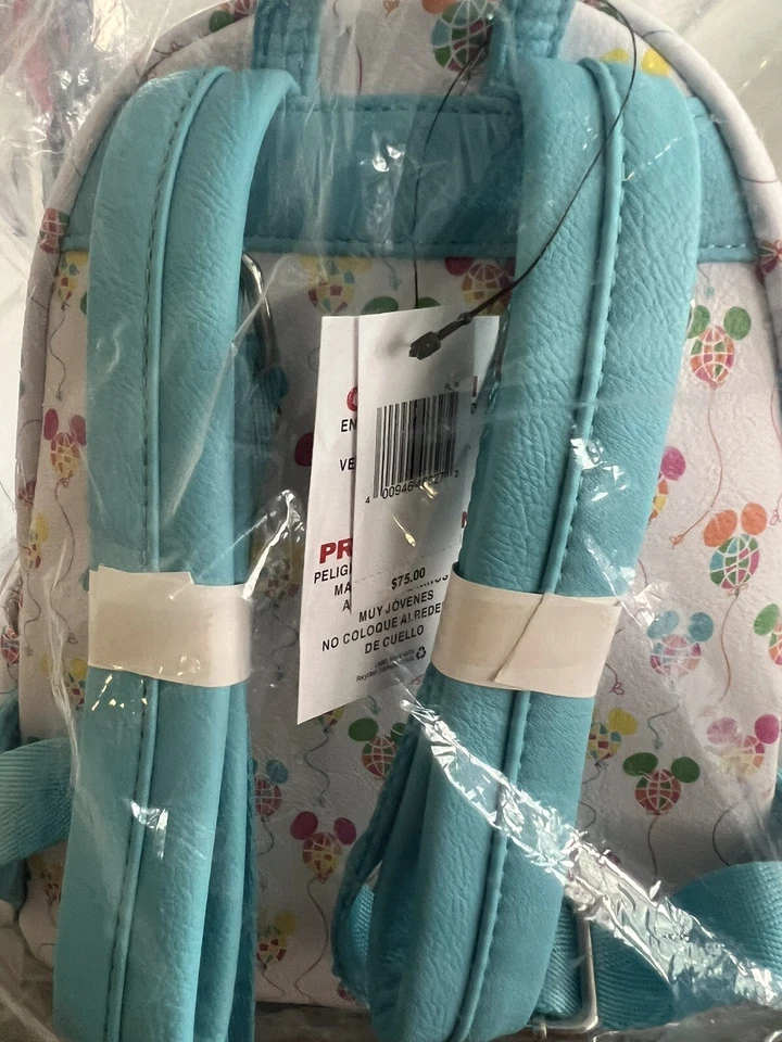 - DISNEY Mickey Mouse Balloon Loungefly Mini Backpack Disney Parks Epcot