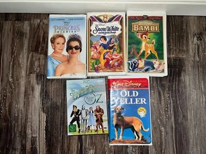Vintage Walt Disney vhs tape lot + wizard of oz dvd collection - Picture 1 of 12