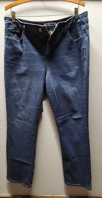 Code Bleu Straight Leg Denim Jeans Women's 16SRegular Mid Rise Dark Wash No.360 - Image 1 of 4