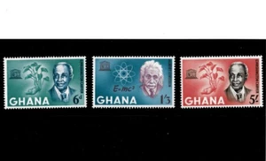 Ghana 1964 - Albert Einstein, Carver - Set of 3 Stamps - Scott #189-91 - MNH - Picture 1 of 1