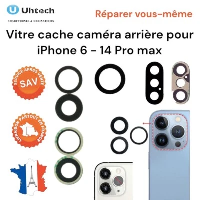 APPLE VITRE LENTILLE CAMERA ARRIERE PHOTO IPHONE 6 - 16 Pro Max