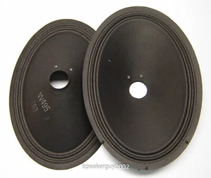 Pair Vintage 6"X9" Paper Cones - Speaker Parts - W495 -- CS - Picture 1 of 2