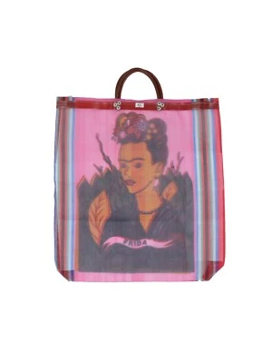 Frida Kahlo Mexican Mesh Shopping Bag - Eco-Friendly, Recycled Plastic - Image 1 of 4