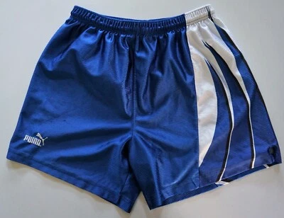 MEN'S SHINY PUMA SHORTS BLUE MEDIUM - Image 1 of 4