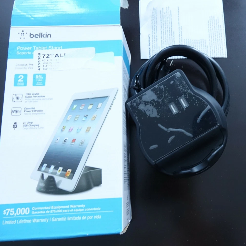 Belkin Power Tablet Stand with 2.1A USB Charging - Image 1 of 1