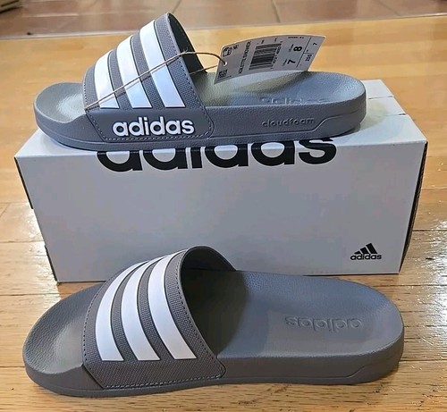Adidas Adilette Shower Locker sandalo acqua slide scarpa grigio bianco uomo 8 GY1891