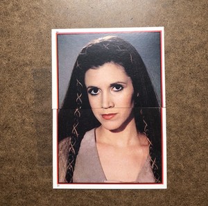1983 STAR WARS RETURN OF THE JEDI ALBUM STICKERS #30 - #31 PRINCESS LEIA ORGANA