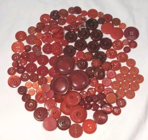 Rote Knöpfe Plexiglas Acryl Bakelit 1" bis 3/8" Sets Paar drei Einzeln - Bild 1 von 20