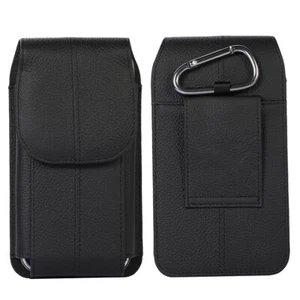 Men Leather Belt Clip Case Waist Bag For iPhone Mobile Phone Holster Pouch - Picture 1 of 12
