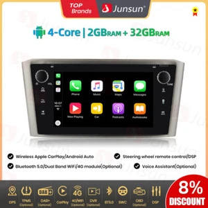 Radio de coche DAB+ para Toyota Avensis T25 2002-2008 Android 14 2+32 GBCarplay GPS FM - Imagen 1 de 18