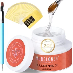 Builder Nail Gel - 2oz Clear Hard Gel for Nails, Nail Extension Gel Kit Acryl... - Picture 1 of 8