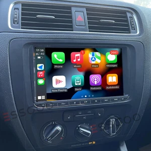 9" Car Stereo Radio Carplay Android 13 4+64G GPS For VW Golf MK5 MK6 Caddy Jetta - Picture 1 of 17