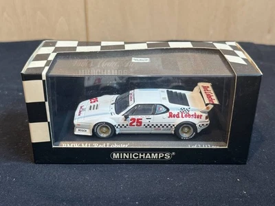 BMW M1 IMSA Red Lobster LA Times GP 1981 Minichamps 1/43 Minicar - Image 1 of 4
