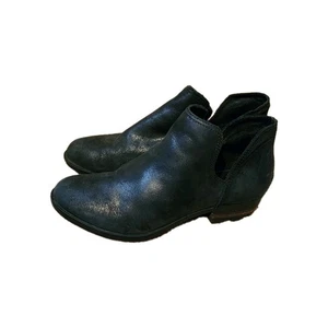 Sorel Stiefel Damengröße 10 Lolla II Cutout Bootie schwarz Leder - Bild 1 von 8