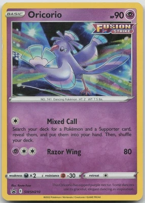 Oricorio - SWSH210 Promo SWSH: Sword & Shield Promo Cards NM Holo - Image 1 of 2