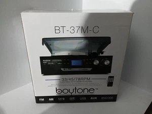 Boytone BT-37M-C Record Player Turntable USB Send Audio to Bluetooth Speaker - Picture 1 of 3