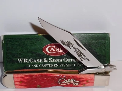 CASE XX USA 61111/2, 2004 OLD RED BONE HANDLE CHEETAH KNIFE WITH BOX. UNUSED - Image 1 of 4