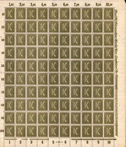 DR Mi. No.: 159 a, sheet, HAN No.: H 6685 * 21 <1> - Picture 1 of 2