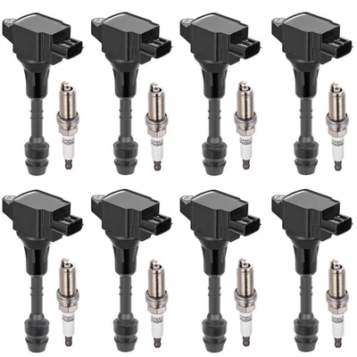 Bobina de encendido y bujía de iridio apta para Nissan Armada 2007-2015 5,6 L UF551 Foto 1 de 4