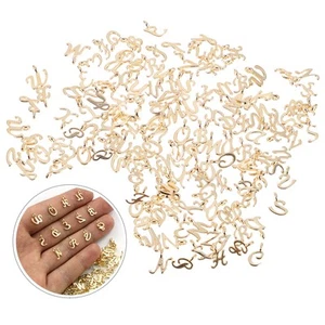 156 piezas colgantes de letras con dijes de alfabeto de metal para hacer joyas pulseras hágalo usted mismo - Imagen 1 de 15