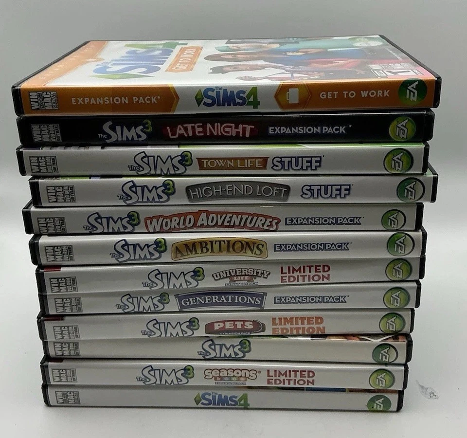 The Sims 3 4 PC Computer Video Games DVD CD Lot of 12 0033 - Image 1 of 1