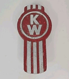 Vintage Kenworth KW Truck Tractor Hood Badge Emblem For Mancave/garage Art - Picture 1 of 4