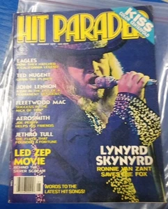 1977 Hitparade Magazin Lynyrd Skynyrd Ronnie Van Zant Kiss Led Zeppelin schön - Bild 1 von 11