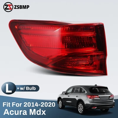 For 2014-2020 Acura MDX Halogen Tail Light with Bulb Left Driver Side Brake lamp - Image 1 of 4