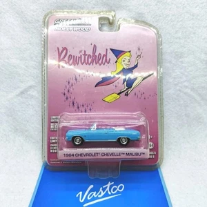 Greenlight Hollywood Bewitched 1964 Chevrolet Chevelle Malibu Blue 1:64 Scale - Picture 1 of 5