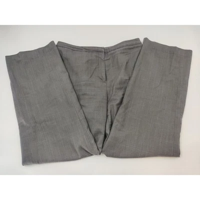 Женские серые клетчатые карьерные брюки Calvin Klein размер 10 смесь полиэстера - Изображение 1 из 4