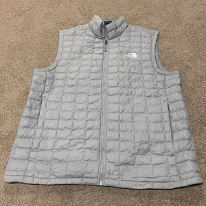 North Face Mens XL Gray Thermoball Jacket Nano Puff Puffer Lightweight - Picture 1 of 7
