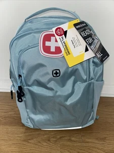 SwissGear Orientation Laptop Backpack, Light Blue 17"x12"x7 - Picture 1 of 12