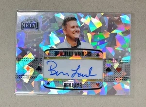 2025 Leaf Metal Poker Ben Lamb Bracelet Winners Crystal Auto #8/10 - Picture 1 of 2