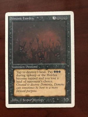 Demonic Hordes x1 Unlimited Edition MTG *See Scans* - R104 - 4RCards - Image 1 of 2