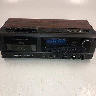 REALISTIC AM/FM Alarm Radio CASSETTE Vintage. Model: Chronosette-256. Parts - Image 1 of 4